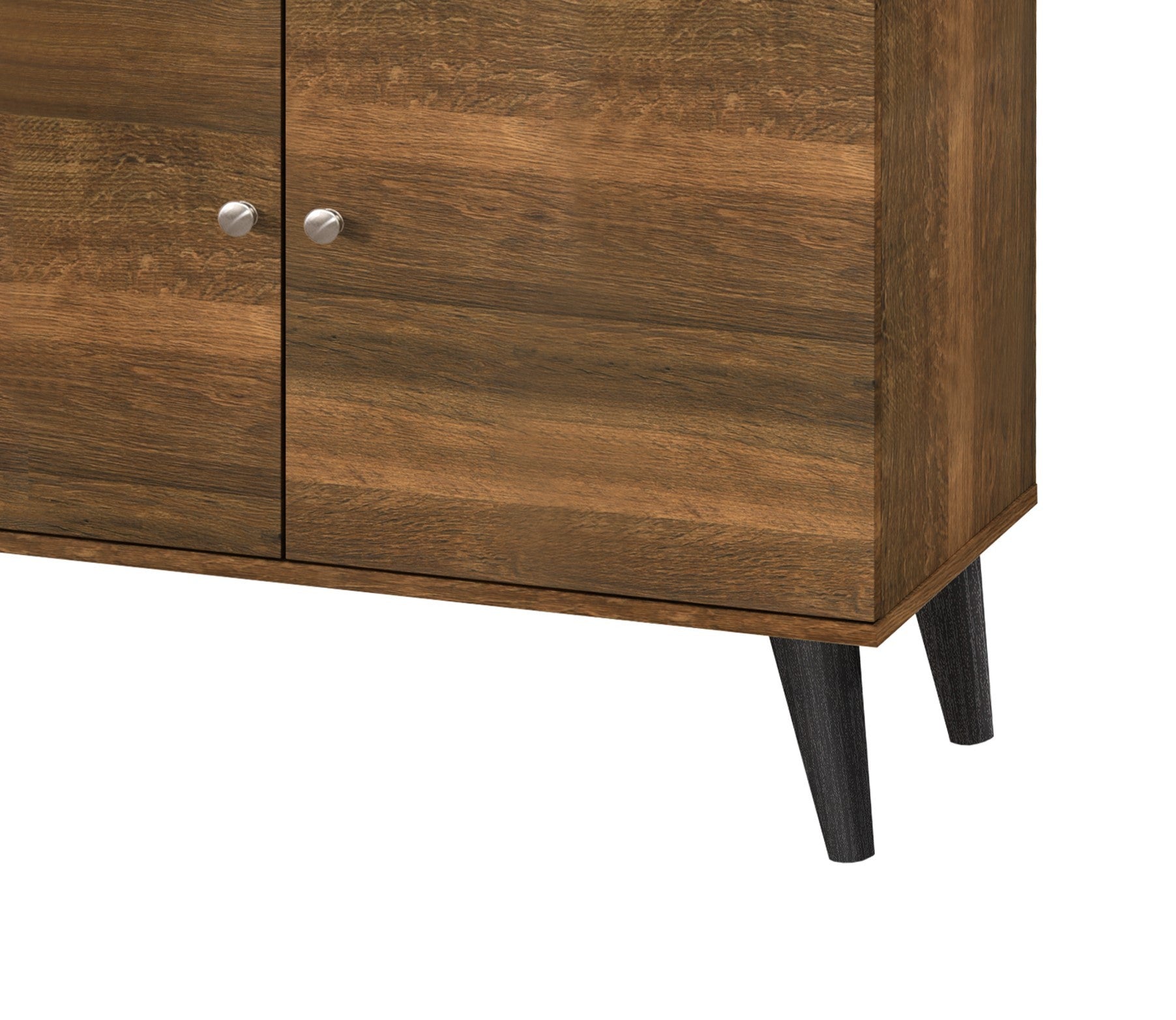 Amidon TV Stand for TVs up to 63", with 2 Storage Shelves& 1 Cabinet, Modern Entertainment Centre for TV in Living Room in Brown