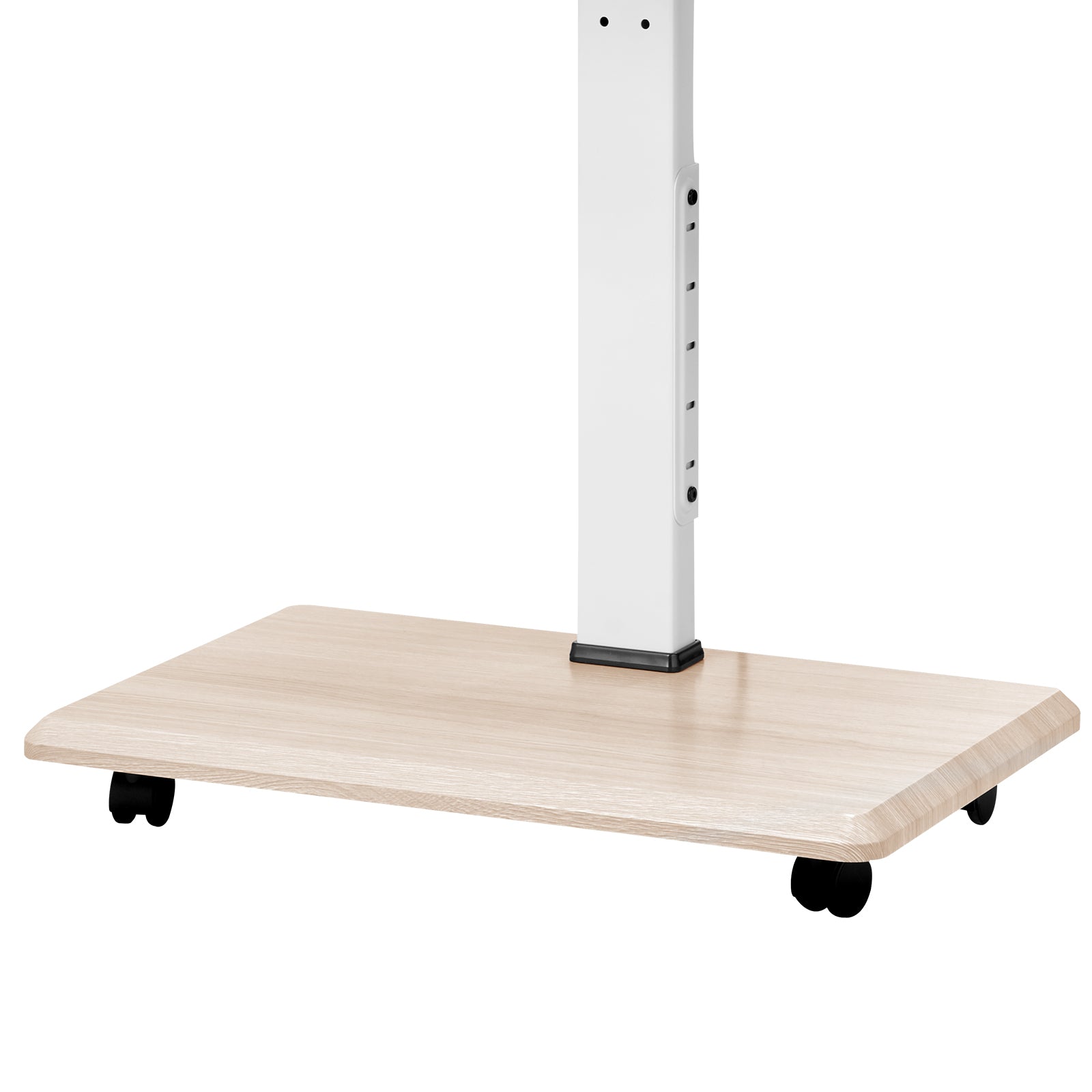 Rolling TV Stand, Mobile TV Cart for 32 70 Inch Screens, 25 Left Right Rotation and Height Adjustable TV Mount with Tray, Holds up to 88 lbs for Corner, Bedroom, Outdoor, Max VESA 600x400mm