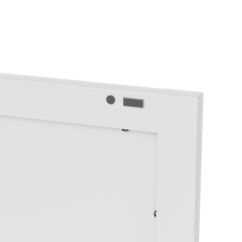 71 Inch Tall Bathroom Storage Cabinet, 5 Tier Narrow Metal Cabinet with 2 Doors & Adjustable Shelves, Freestanding Cabinet for Space Saving in Kitchen, Laundry Room, Pantry, White