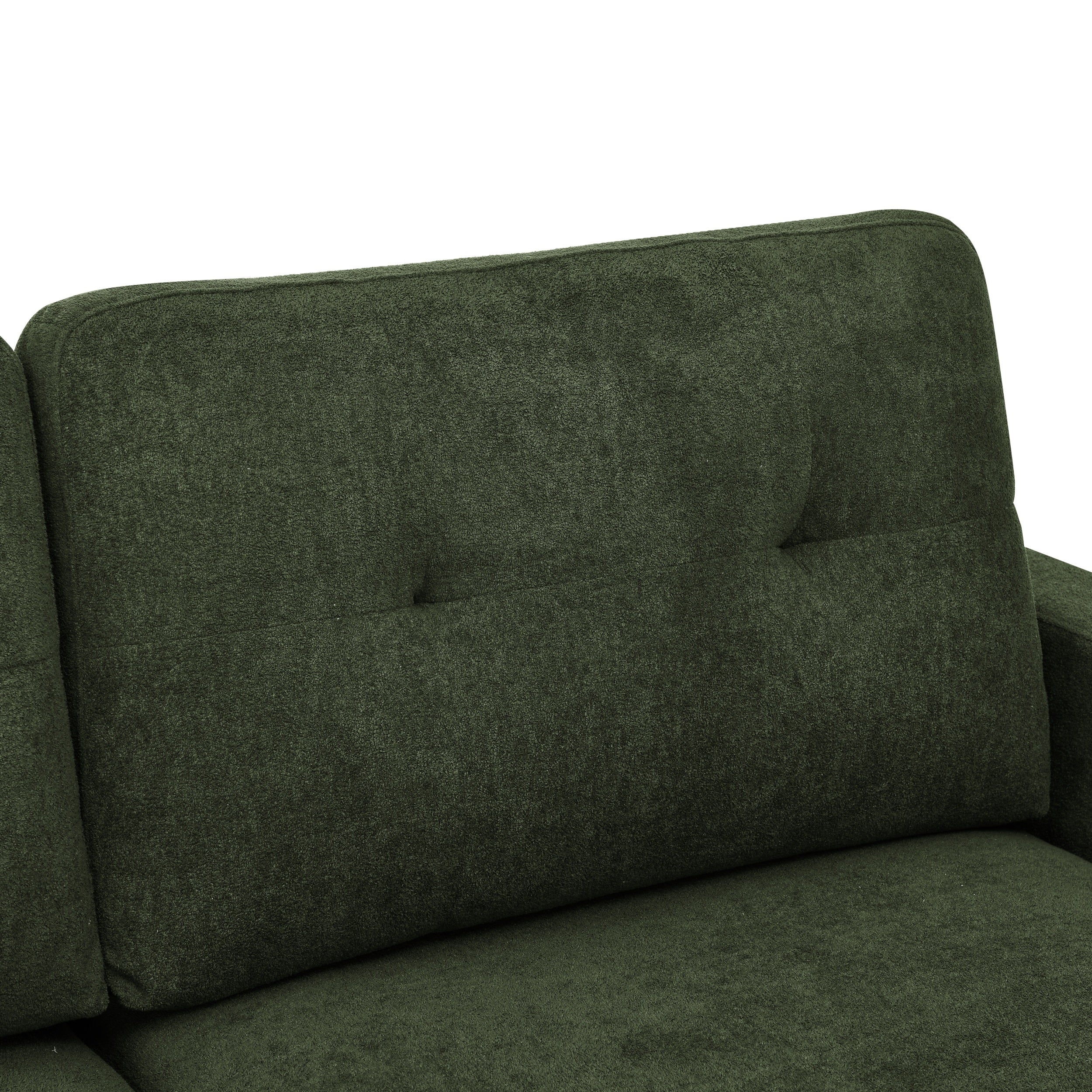 67.7" Wide Mid Century Modern Upholstered Tufted Loveseat Sofa With Wooden Legs