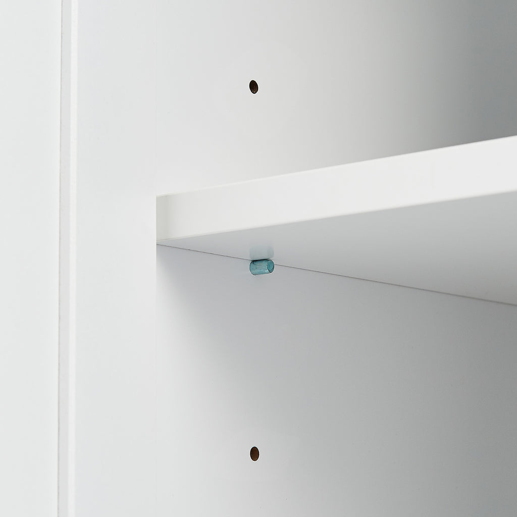 Tall and Wide Storage Cabinet with Doors for Bathroom Office, Three Drawers, White Old SKU: N725P331357K WF299285AAK