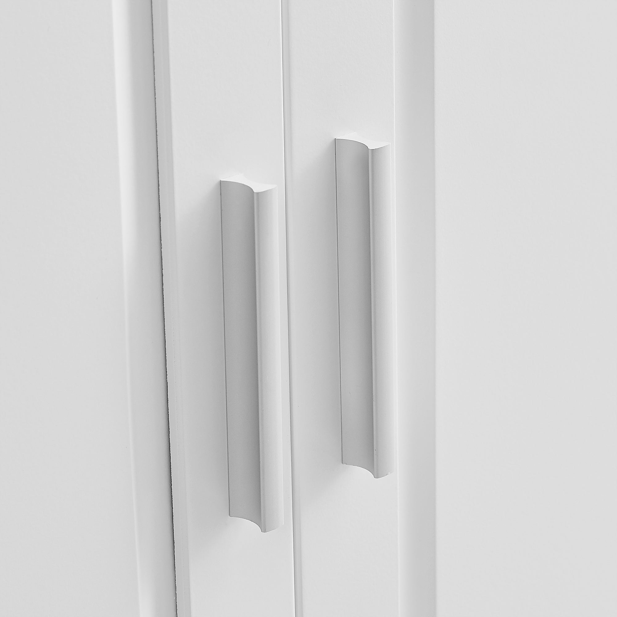 Tall and Wide Storage Cabinet with Doors for Bathroom Office, Three Drawers, White Old SKU: N725P331357K WF299285AAK