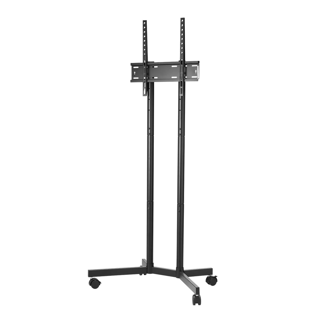 Rolling TV Stand, Mobile TV Cart for 32 65 Inch Screens, Height Adjustable, Portable Monitor Stand with Wheels Holds up to 88 lbs for Living Room, Bedroom, Office, Outdoor, Max VESA 400x400mm