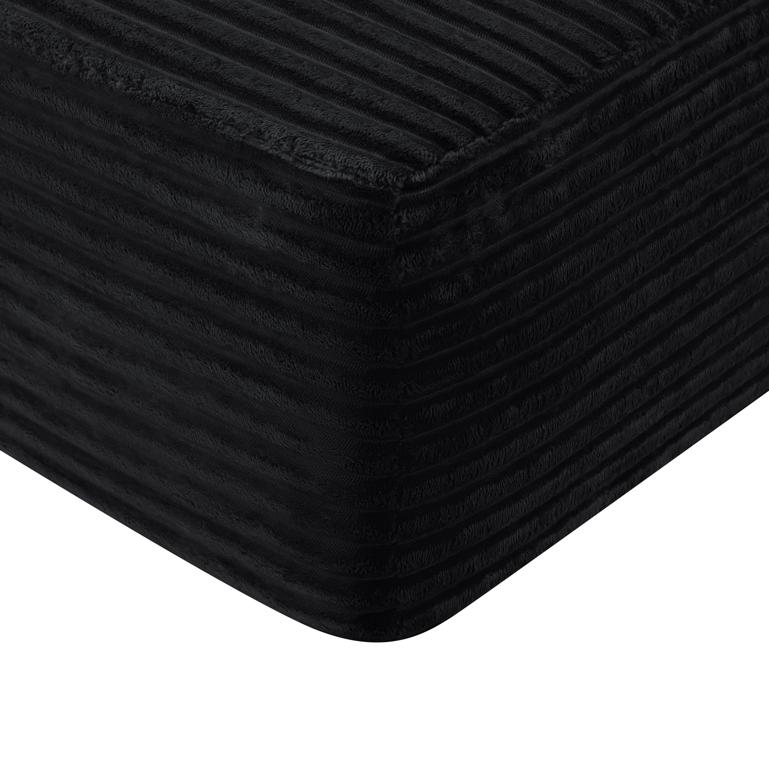 58 inch 2 seat median longue with plush black velvet, cup holder, flexible matching, mainly for living room use.