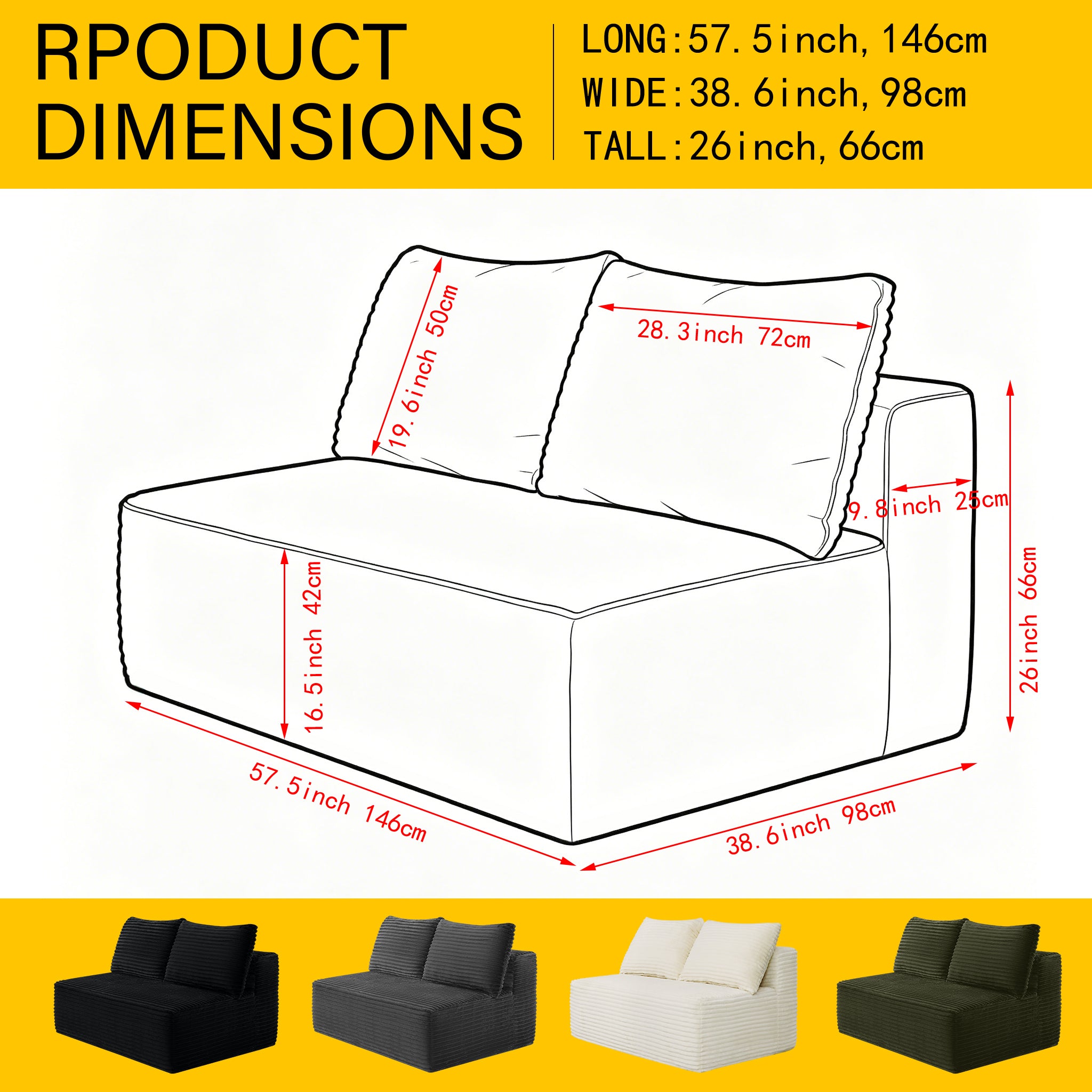 58 inch 2 seat median longue with plush grey velvet, cup holder, flexible matching, mainly for living room use.