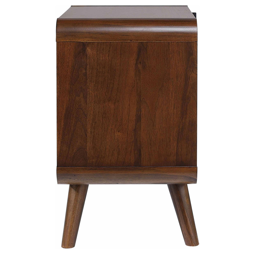 Dark Walnut 2 drawer Nightstand