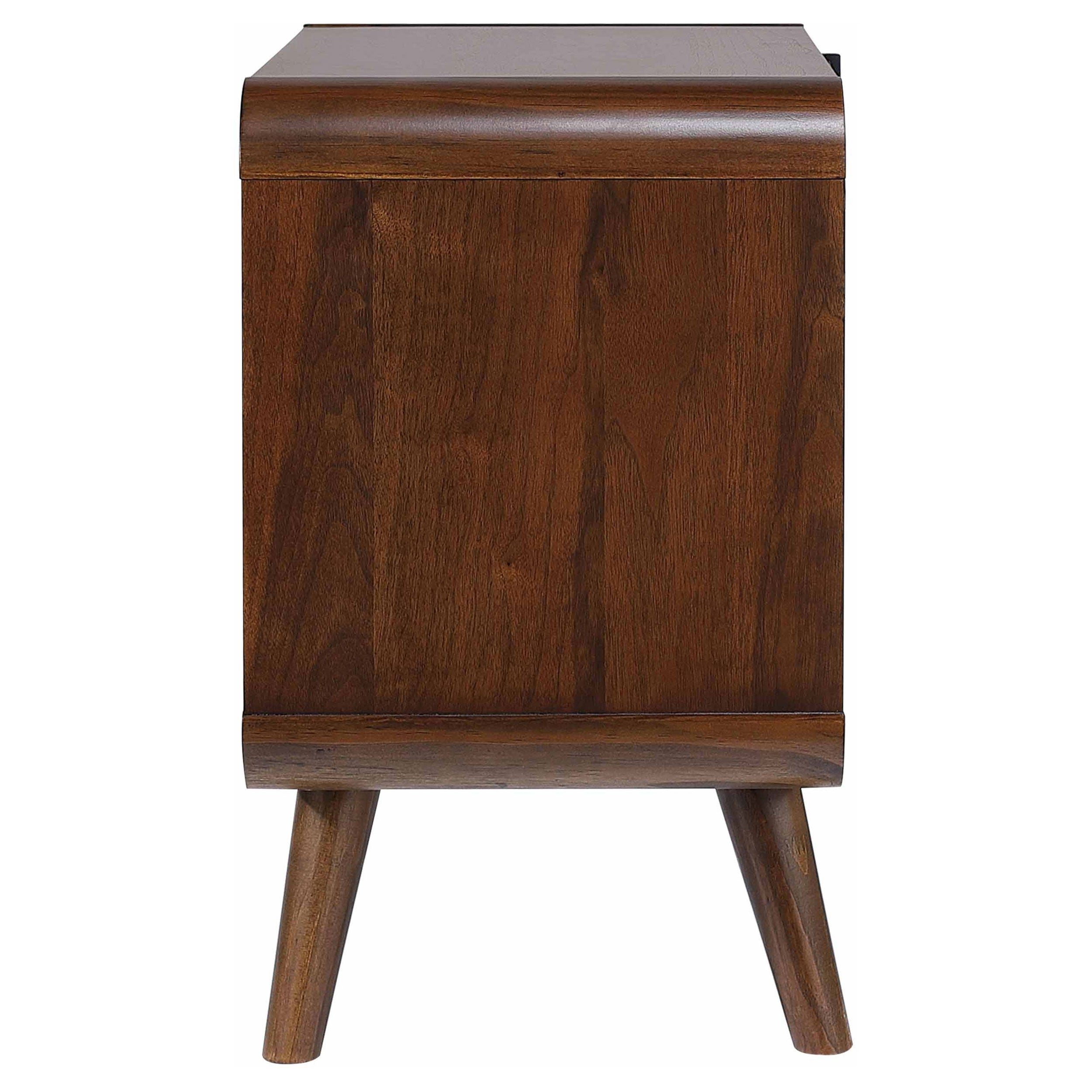 Dark Walnut 2 drawer Nightstand