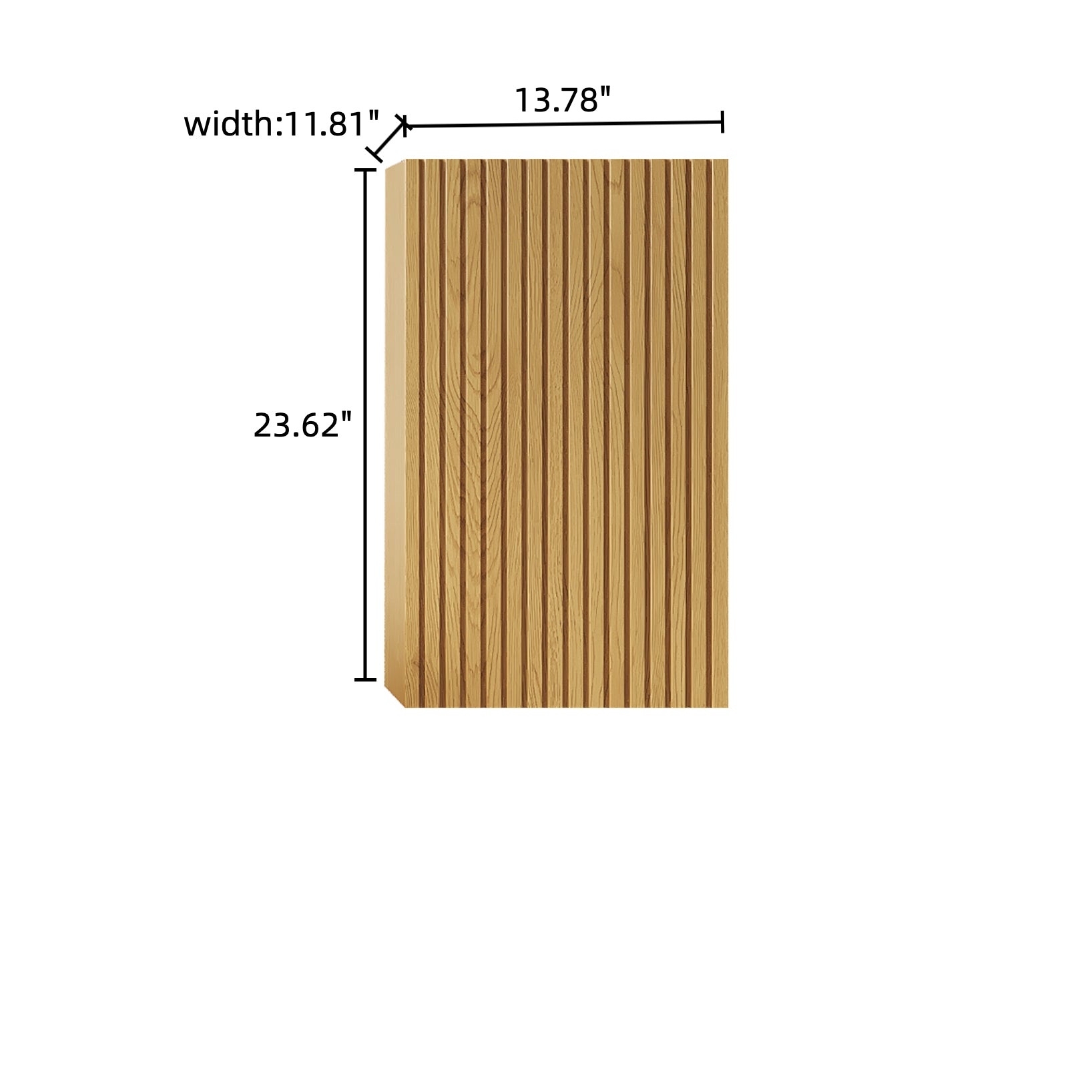 MITCH 23" Tall Bathroom Wall Mounted Cabinet, Narrow Storage Cabinet with Door, Suitable for Small Spaces Such as Corners, Applicable to Bathroom, Living Rooms and Laundry, Corolla Oak Woodgrain Color