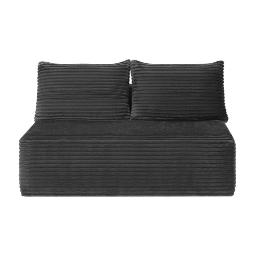 58 inch 2 seat median longue with plush grey velvet, cup holder, flexible matching, mainly for living room use.