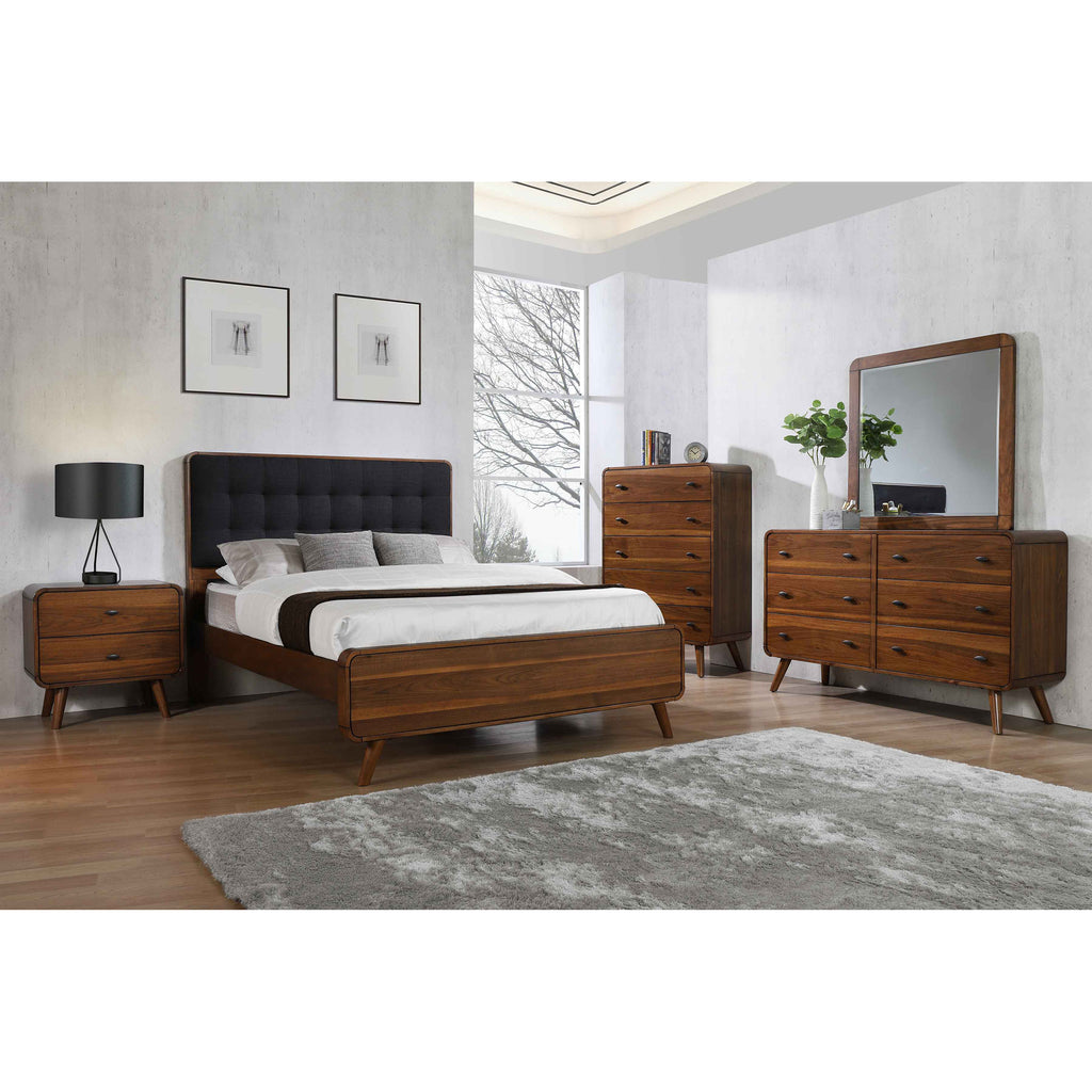 Dark Walnut 2 drawer Nightstand