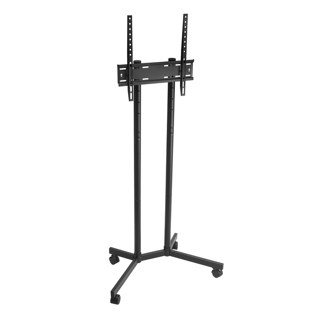 Rolling TV Stand, Mobile TV Cart for 32 65 Inch Screens, Height Adjustable, Portable Monitor Stand with Wheels Holds up to 88 lbs for Living Room, Bedroom, Office, Outdoor, Max VESA 400x400mm