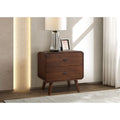 Dark Walnut 2 drawer Nightstand