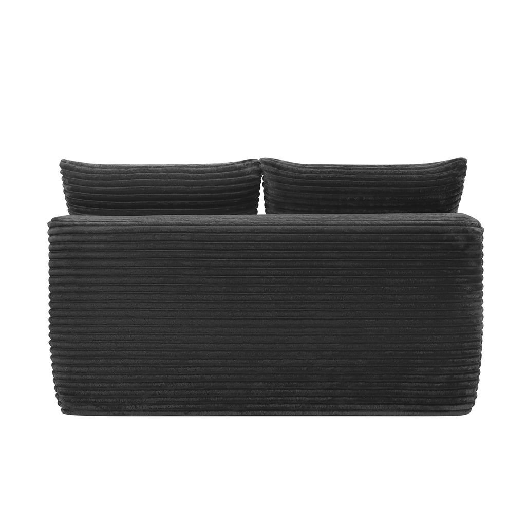 58 inch 2 seat median longue with plush grey velvet, cup holder, flexible matching, mainly for living room use.