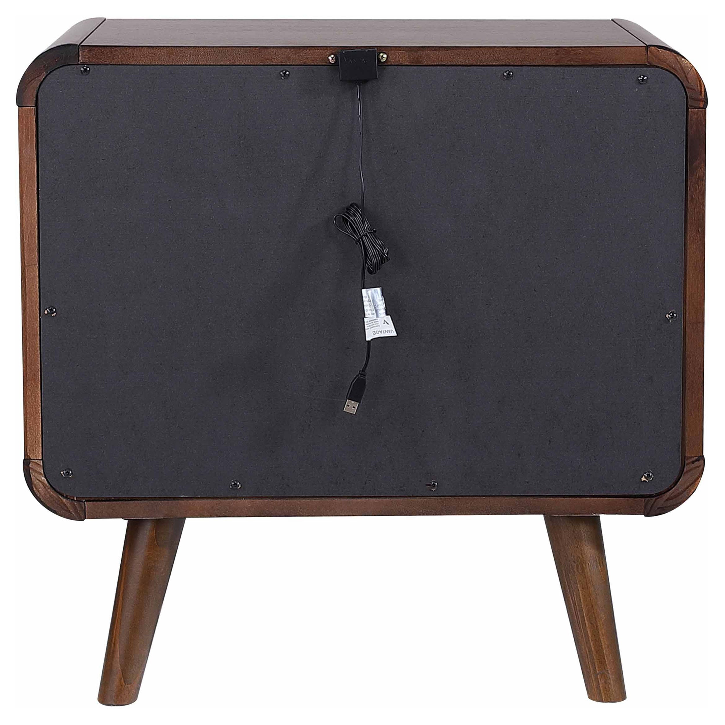 Dark Walnut 2 drawer Nightstand