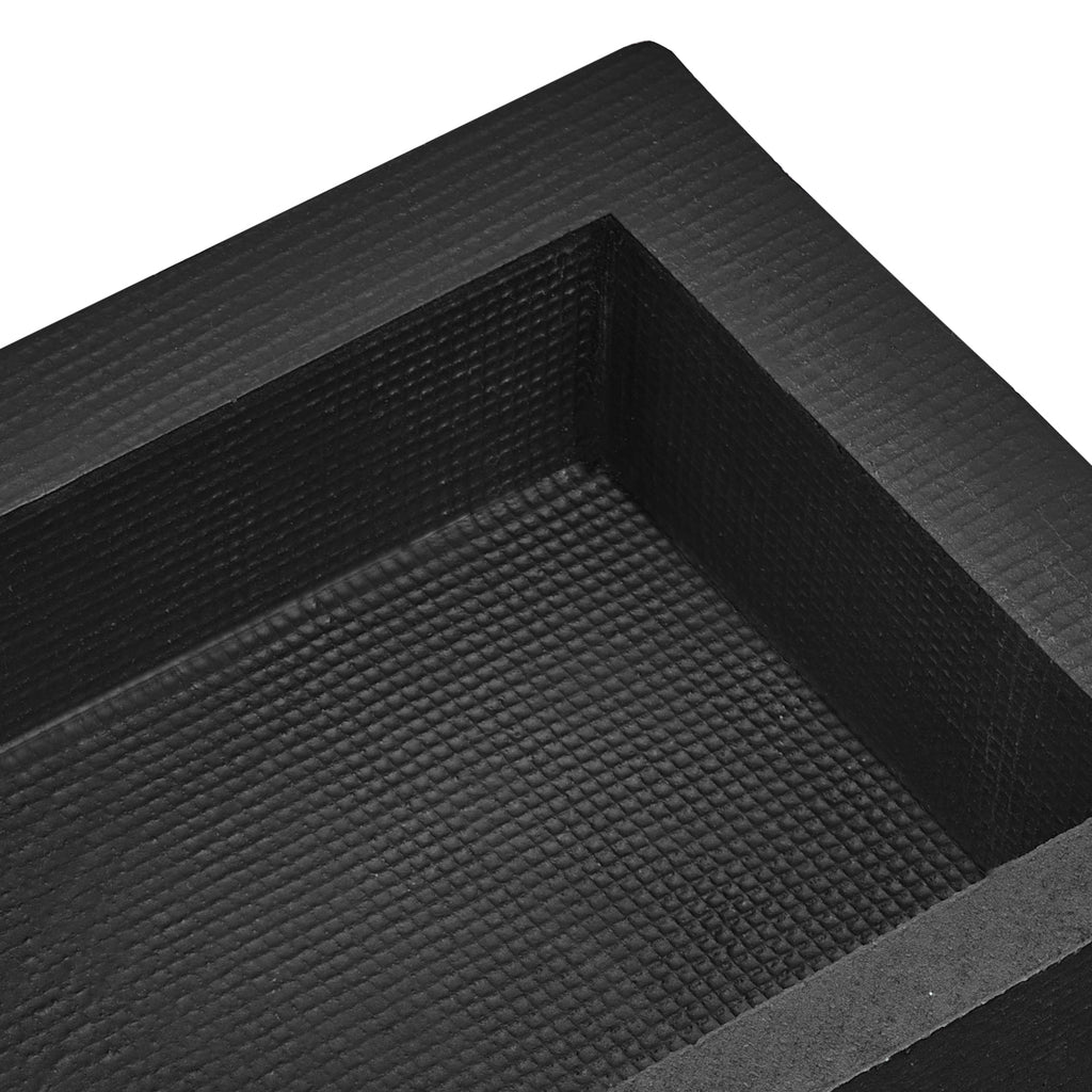 Shower Niche Ready for Tile 16" x 24", Double Shelf Organizer, Square Corners Wall inserted Niche Recessed, Sealed Protection Modern Soap Storage Niche for Shower Bathroom, Black