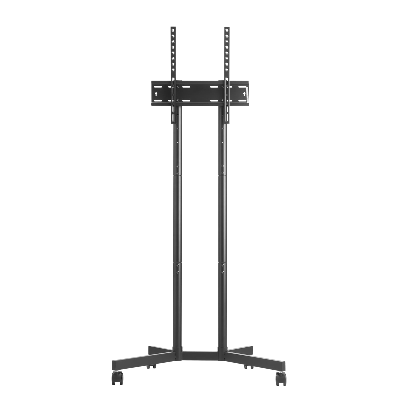 Rolling TV Stand, Mobile TV Cart for 32 65 Inch Screens, Height Adjustable, Portable Monitor Stand with Wheels Holds up to 88 lbs for Living Room, Bedroom, Office, Outdoor, Max VESA 400x400mm