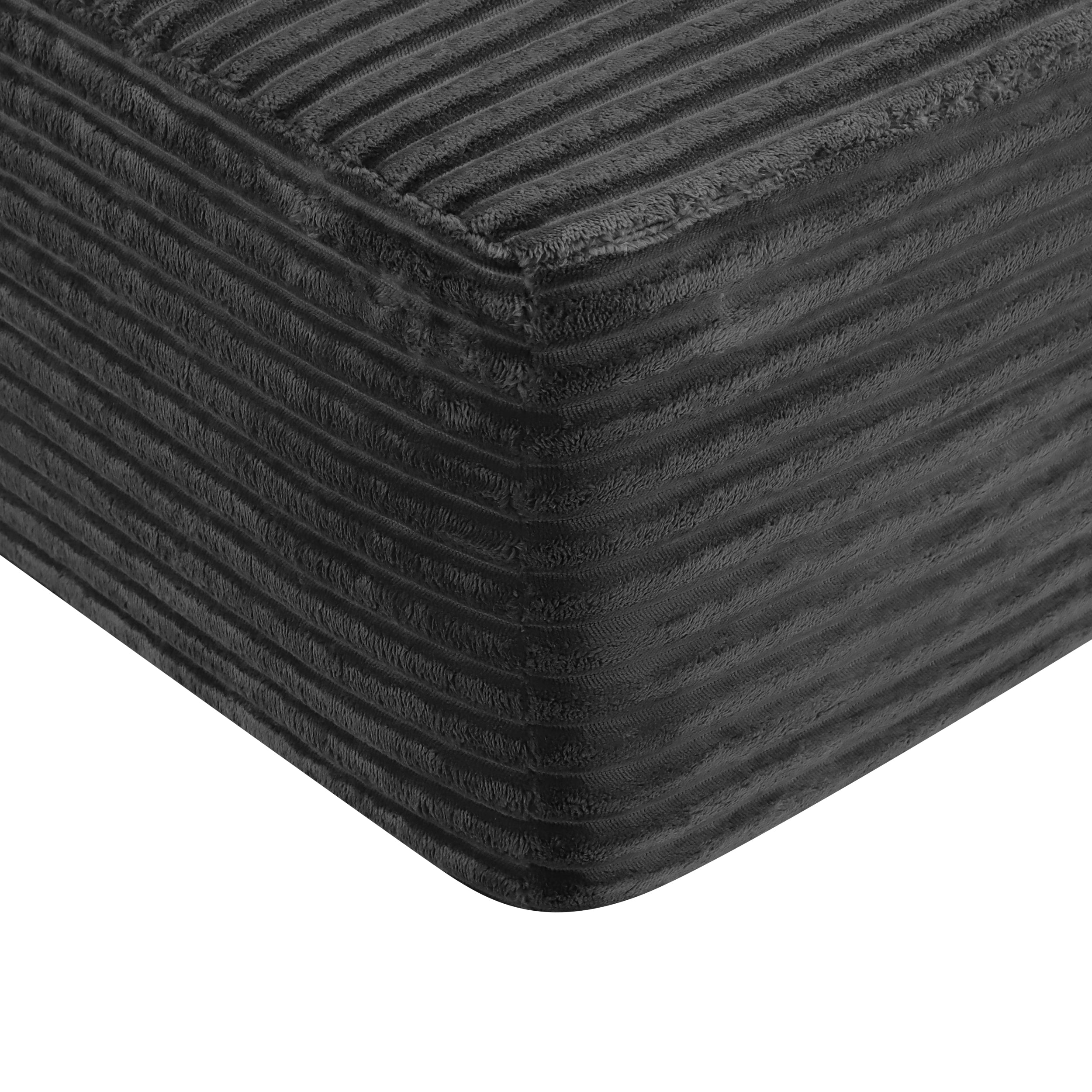 37.5 inch left chaise longue with grey black velvet, cup holder, flexible matching, mainly for living room use.