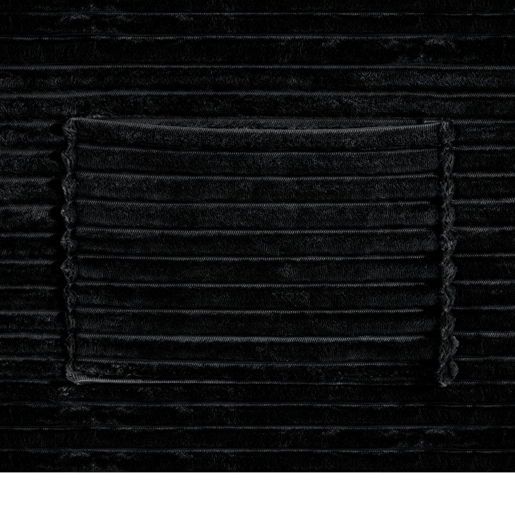 37.5 inch Right chaise longue with plush black velvet, cup holder, flexible matching, mainly for living room use.
