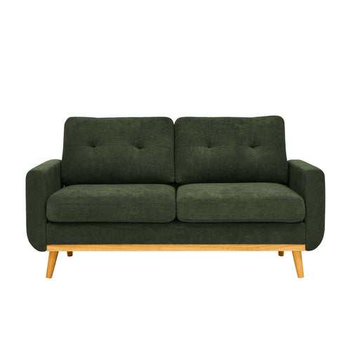 67.7" Wide Mid Century Modern Upholstered Tufted Loveseat Sofa With Wooden Legs