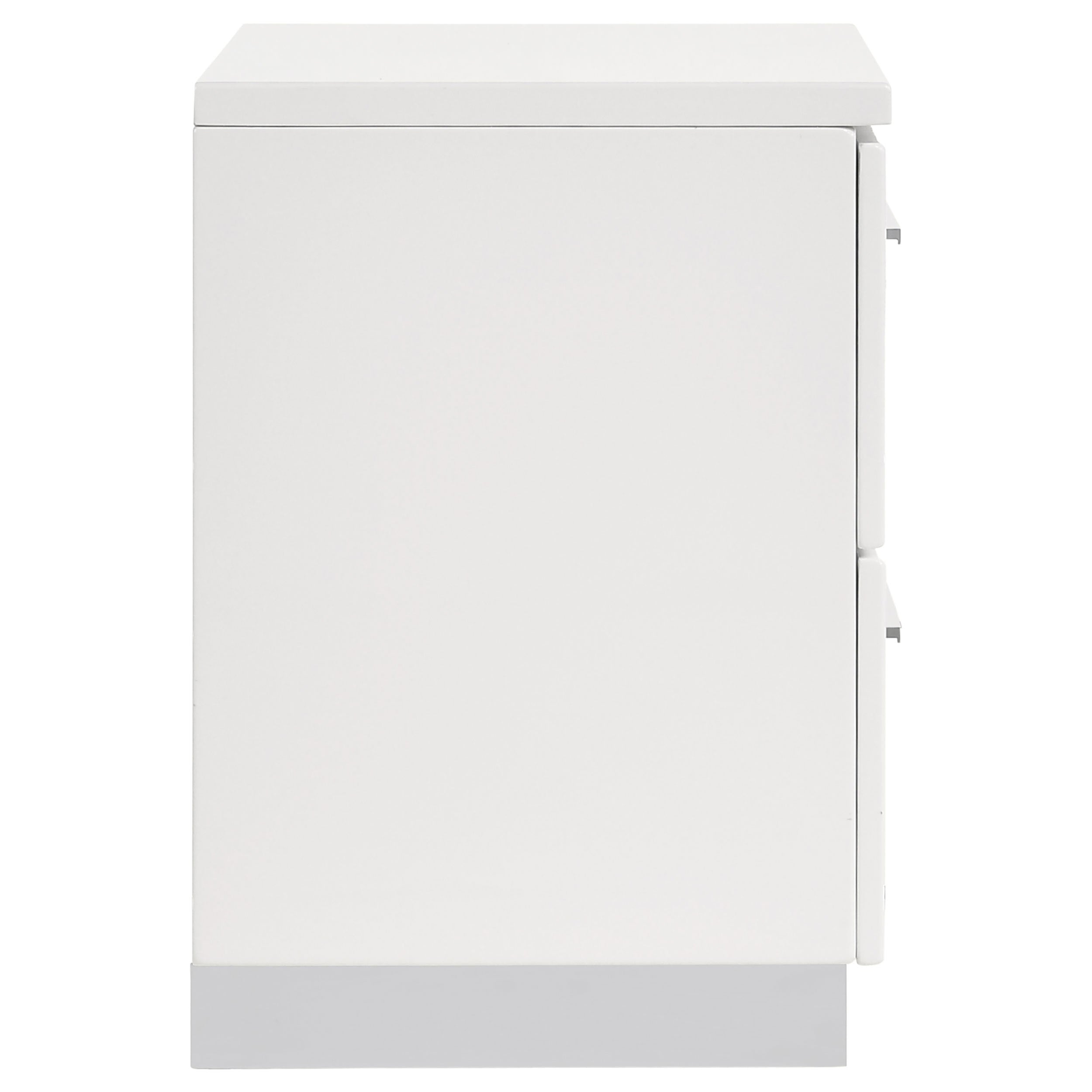 Dulcey White High Gloss 2 drawer Nightstand