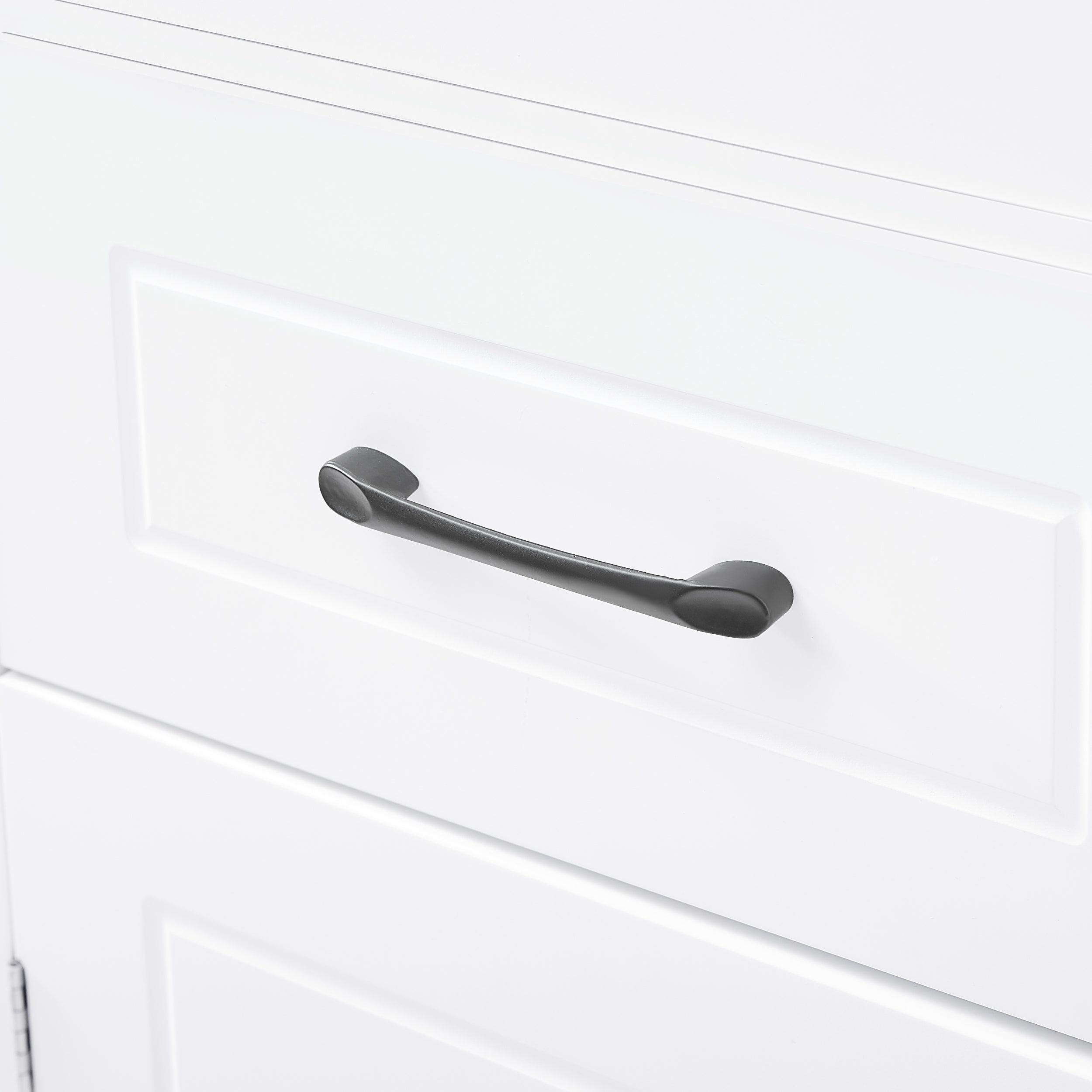 Tall Bathroom Storage Cabinet, Freestanding Storage Cabinet with Two Doors and Adjustable Shelves, Door Shelve Design, MDF Board with Painted Finish, White