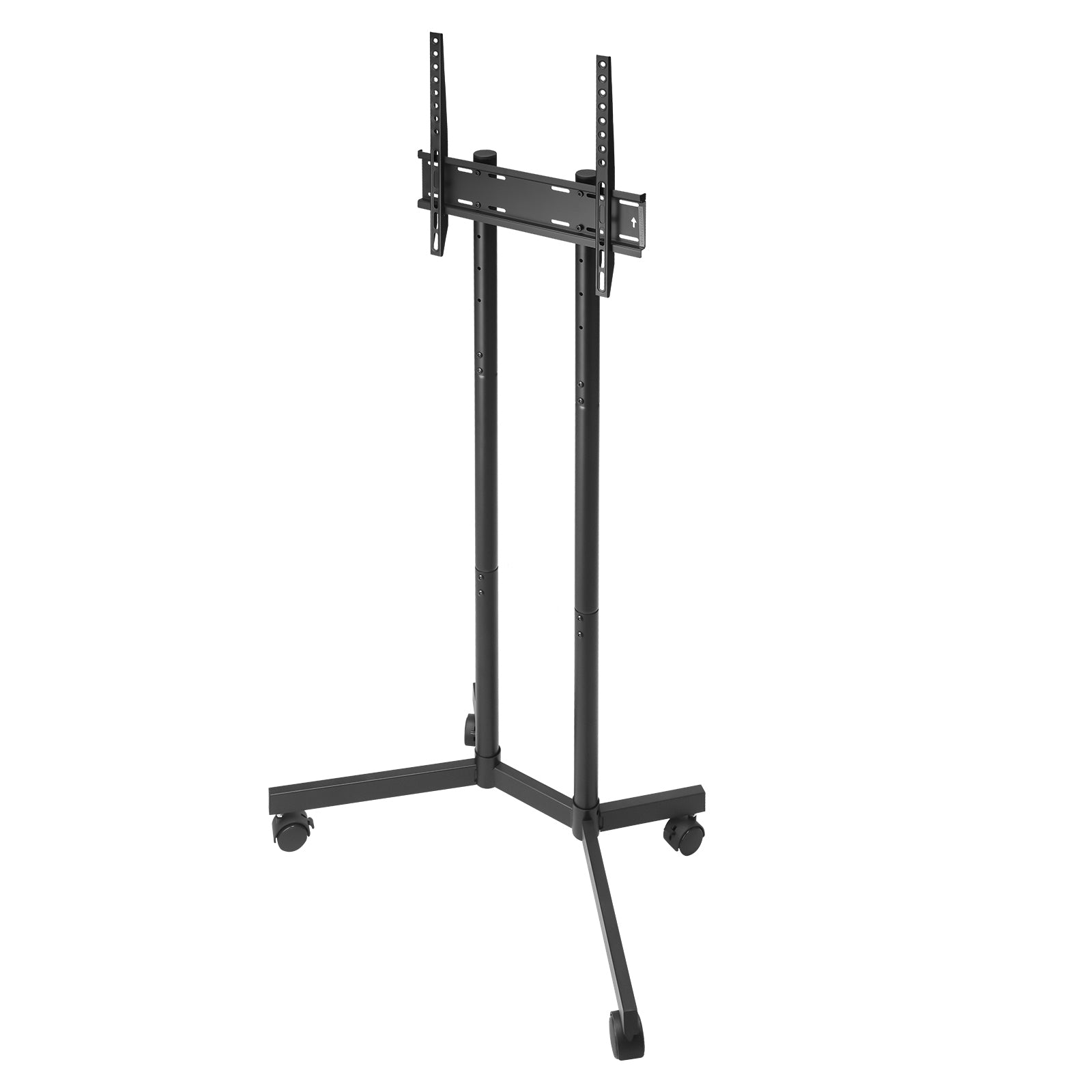 Rolling TV Stand, Mobile TV Cart for 32 65 Inch Screens, Height Adjustable, Portable Monitor Stand with Wheels Holds up to 88 lbs for Living Room, Bedroom, Office, Outdoor, Max VESA 400x400mm