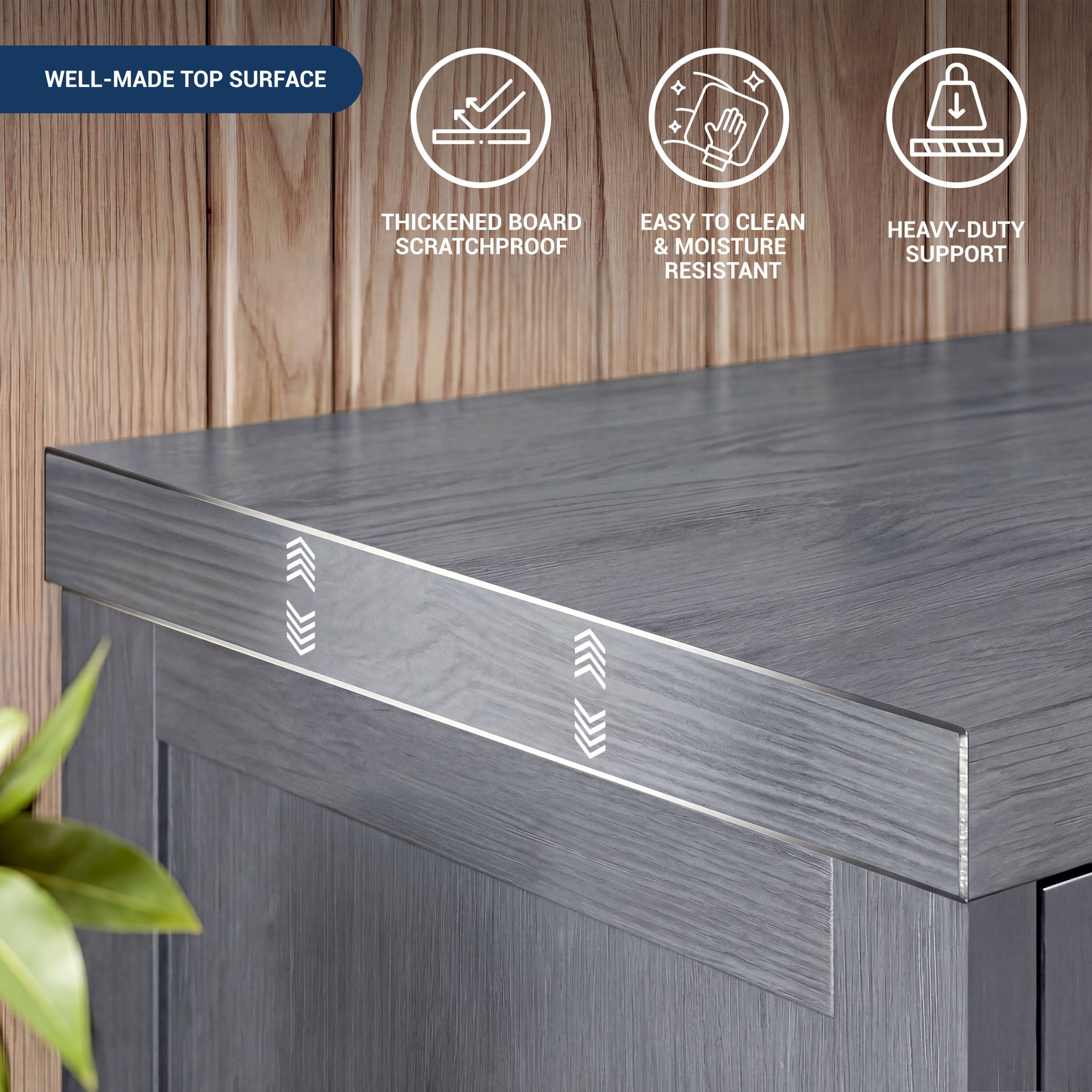 Durbin TV Stand for TVs up to 65in, Grey
