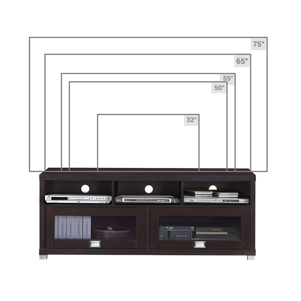 Durbin TV Stand for TVs up to 65in, Espresso
