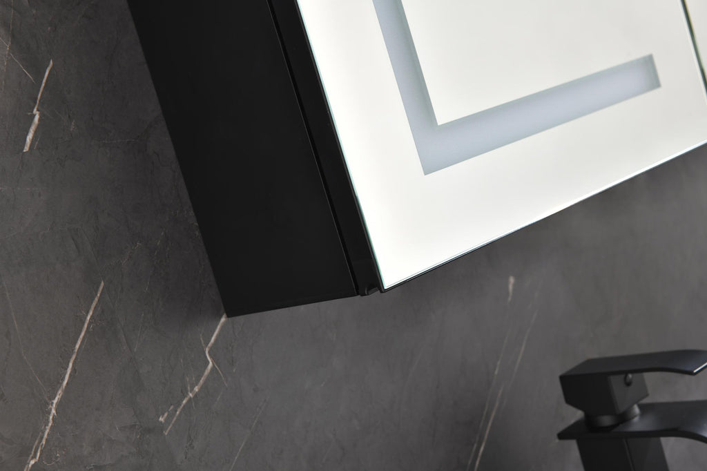 48 x 30 inch LED Lighted Bathroom Medicine Cabinet with Mirror, Sockets, Dimmable, Anti Fog