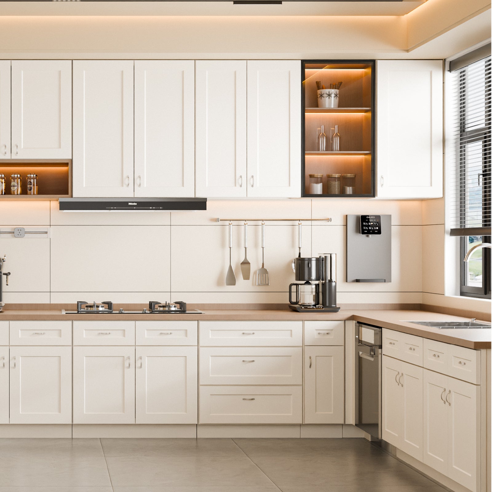 White Shaker Solid Wood Wall Cabinet with Soft Close Doors, Adjustable Shelves 24" Double Door Storage for Kitchen, Bathroom, Laundry, Garage Easy Assembly, 24"W x 12"D x 30"H