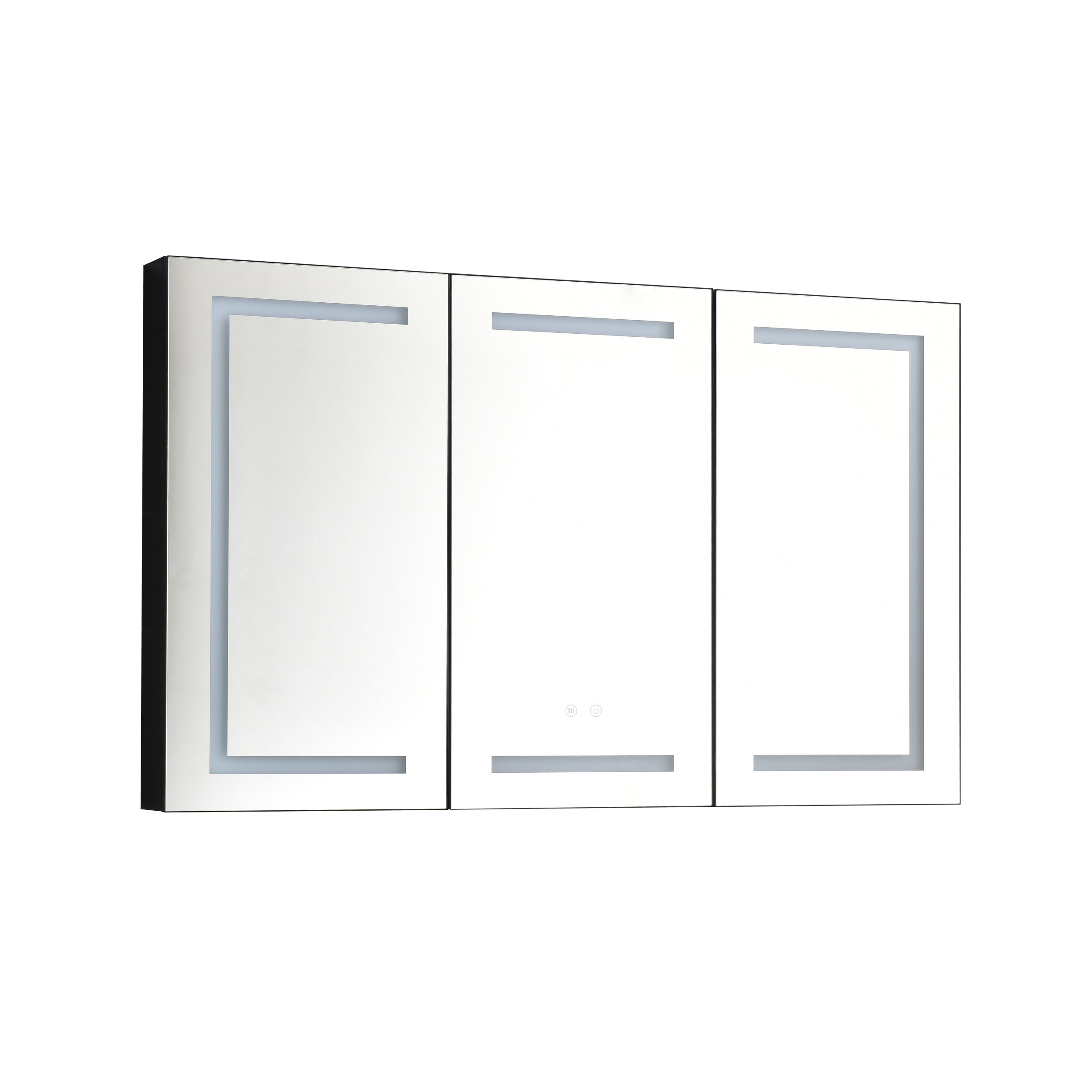 48 x 30 inch LED Lighted Bathroom Medicine Cabinet with Mirror, Sockets, Dimmable, Anti Fog