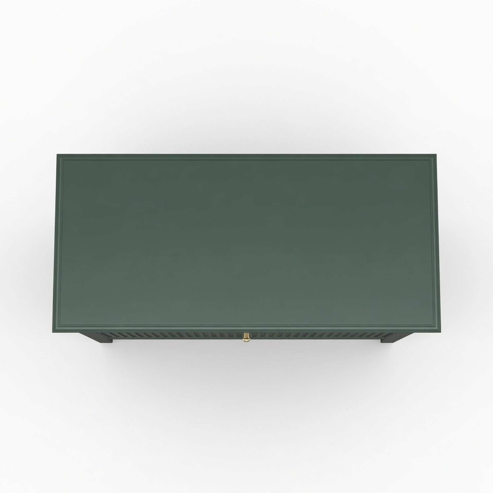 32" Wide Green Fluted 3 Drawer Nightstand, Large Modern Bedroom End Table