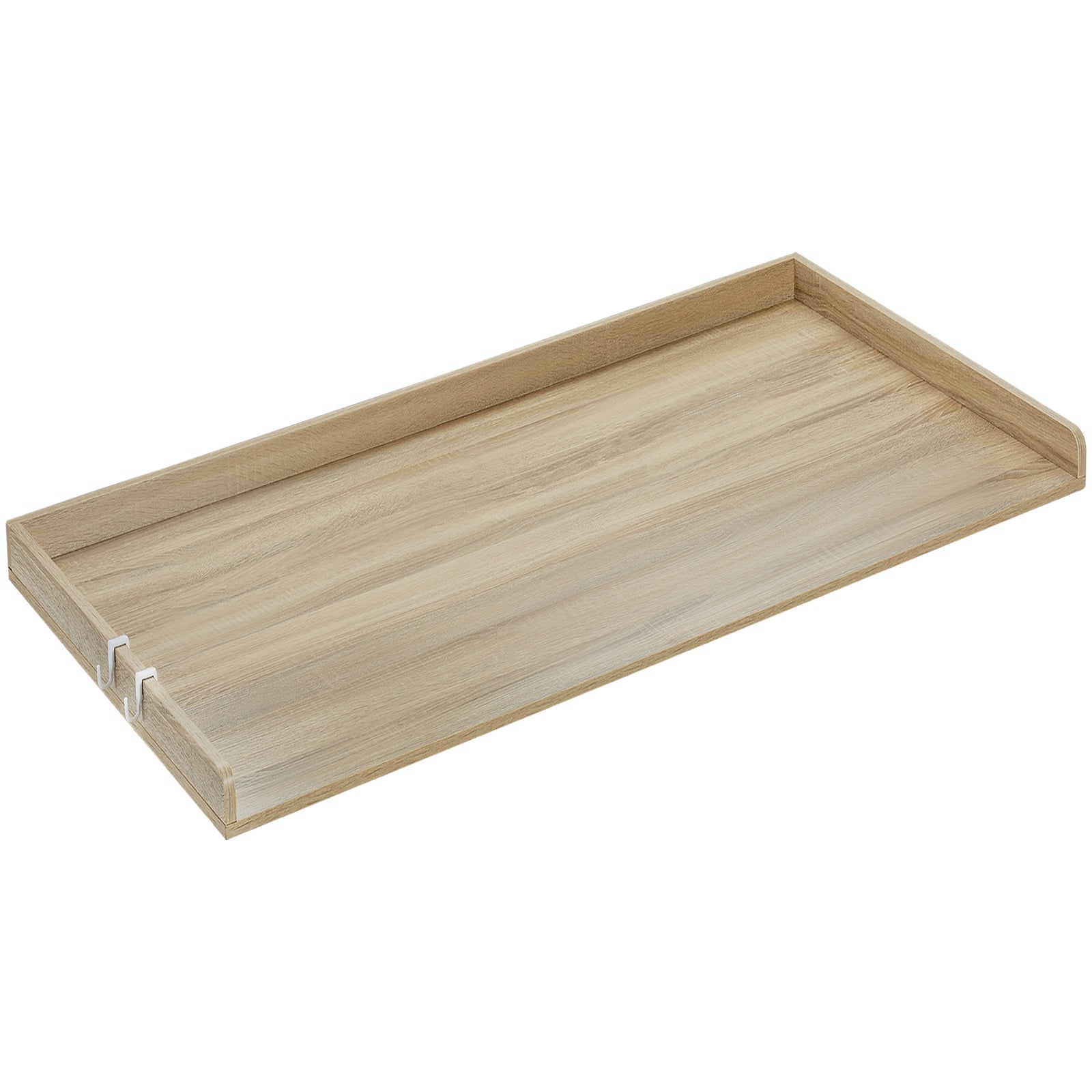 Washer Dryer Countertop, 54" x 27" Wooden Washer and Dryer Countertop, Water Resistant Laundry Machine Topper Cover with Anti Slip Pads, for Laundry Room Organization and Storage, Oak