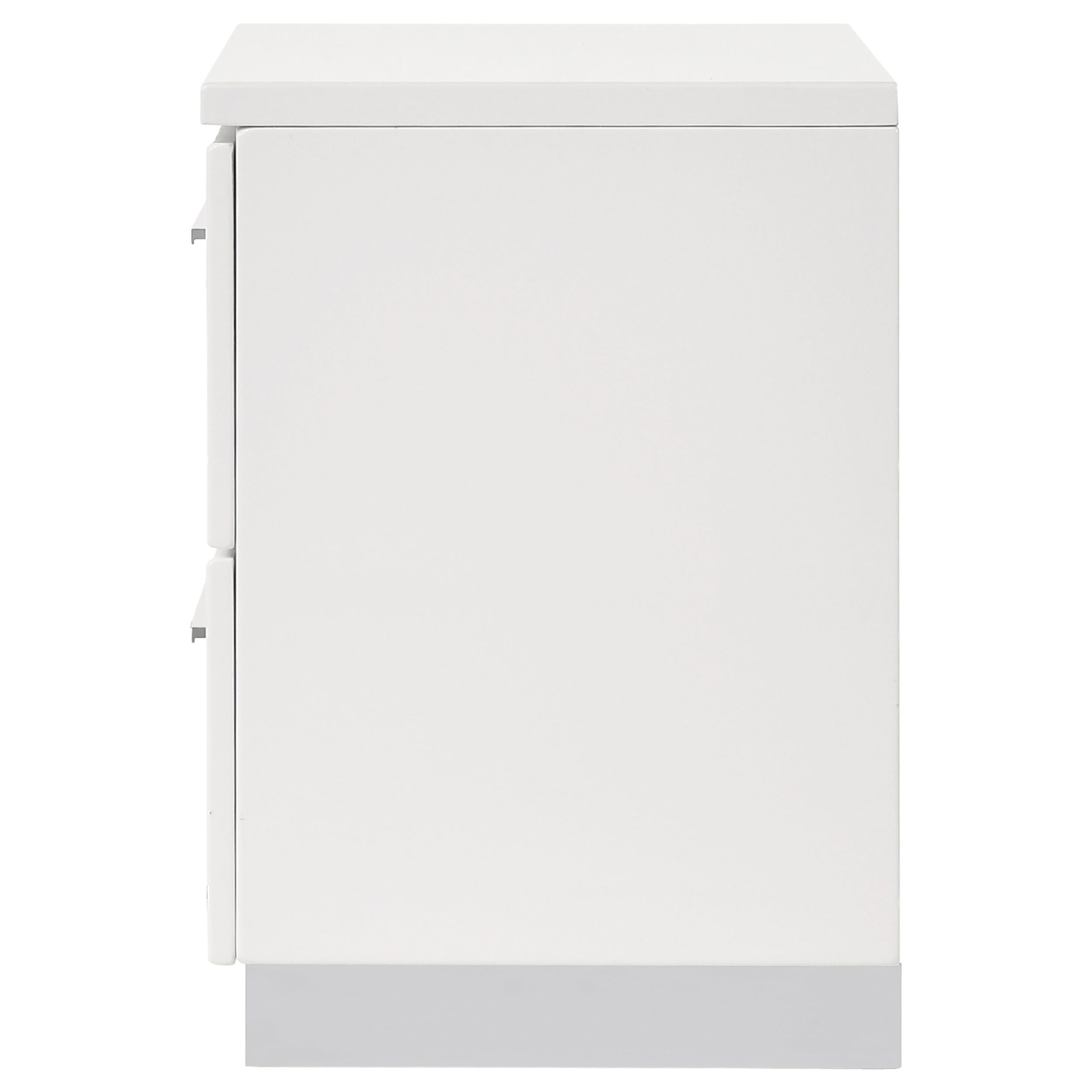 Dulcey White High Gloss 2 drawer Nightstand