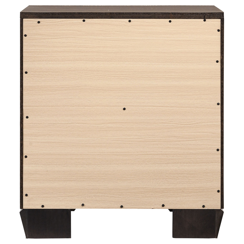 Tomasina Washed Taupe 2 Drawer Rectangular Nightstand