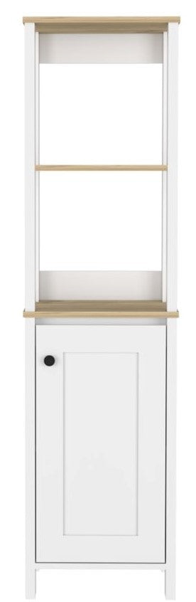 St. Clair Linen Cabinet, Two Interior Shelves, Two Open Shelves, Single Door